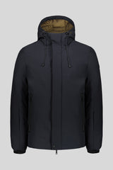 Giubbino contrasto con cappuccio