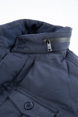 Piumino zip e bottoni