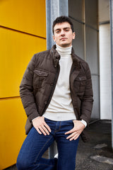 Piumino zip e bottoni