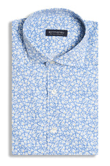 Sky blue floral shirt