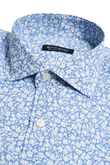 Sky blue floral shirt