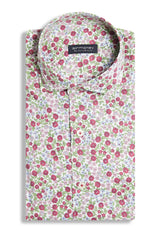 Camicia floreale rossa