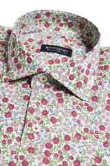 Camicia floreale rossa