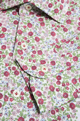 Camicia floreale rossa