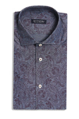 Hemd mit Kaschmir-Print