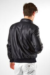 Leather Bomber Jacket