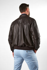 Leather Bomber Jacket