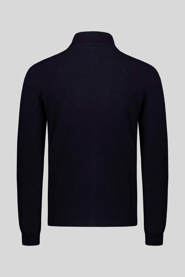 Cashmere buttons zip jacket