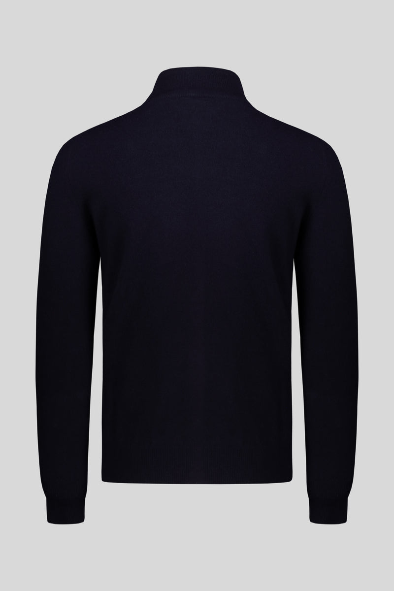 Cashmere buttons zip jacket