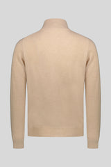 Cashmere buttons zip jacket