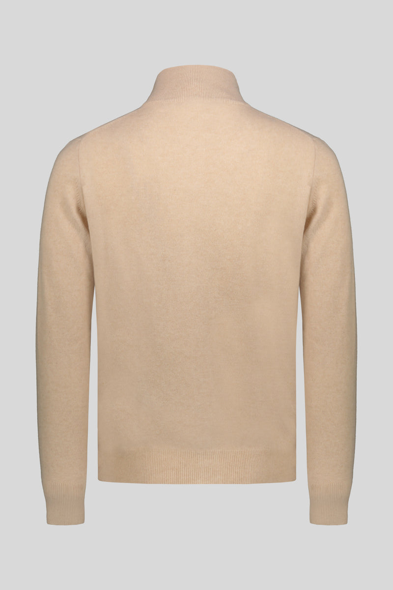 Cashmere buttons zip jacket