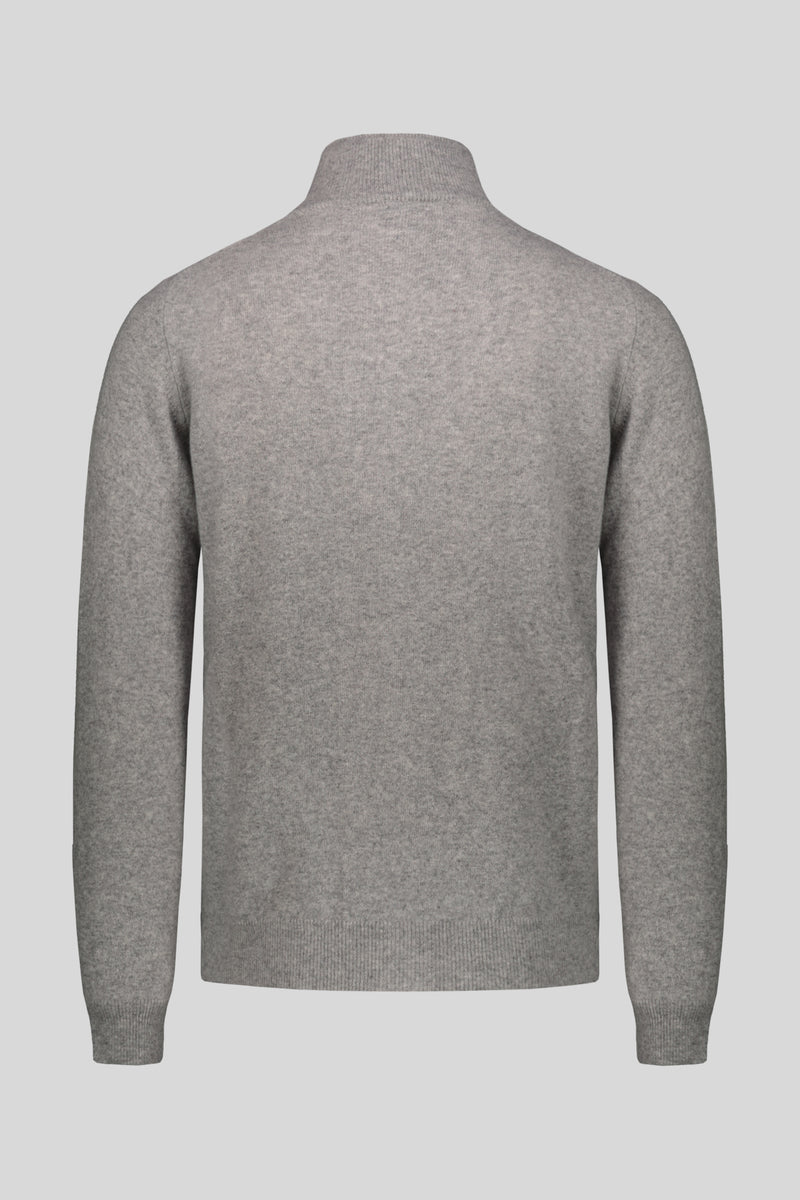 Cashmere buttons zip jacket