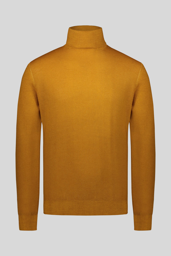 Maglia collo alto pura lana