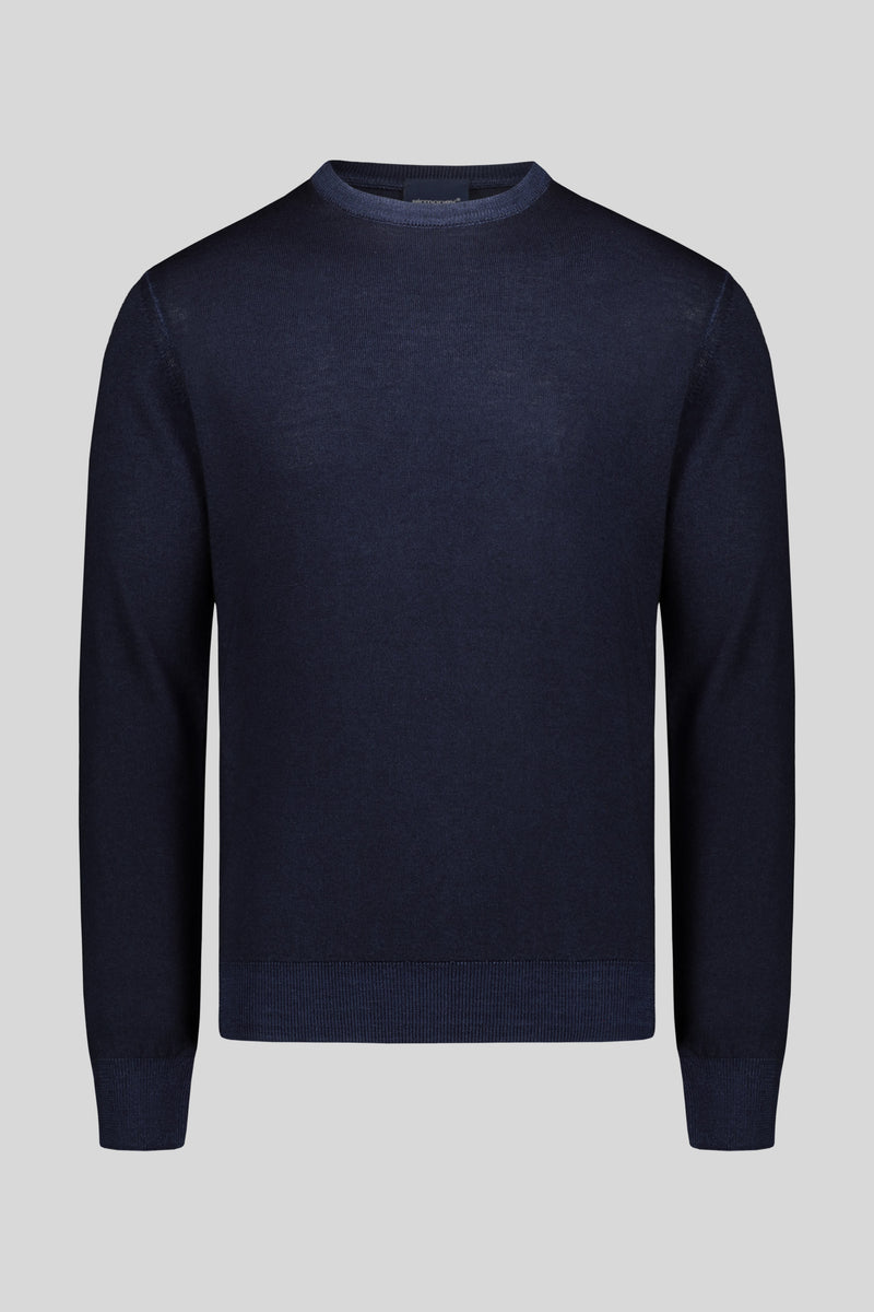 Maglia girocollo pura lana merinos
