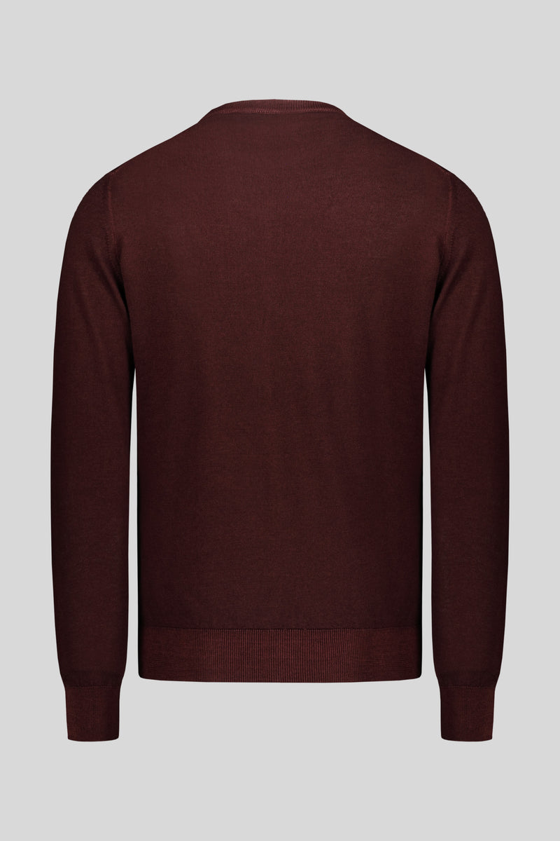 Maglia girocollo pura lana merinos