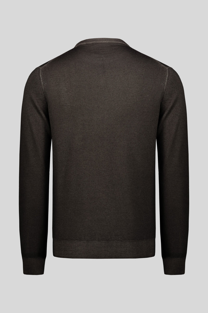 Maglia girocollo pura lana merinos
