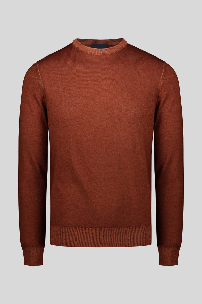 Maglia girocollo pura lana merinos