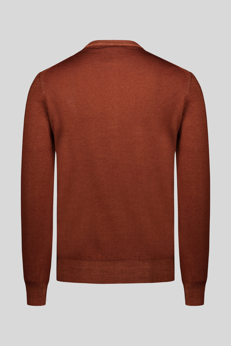 Maglia girocollo pura lana merinos