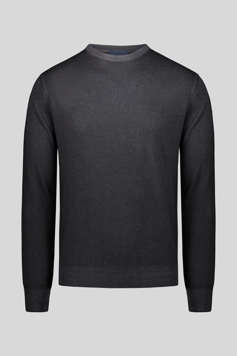 Maglia girocollo pura lana merinos