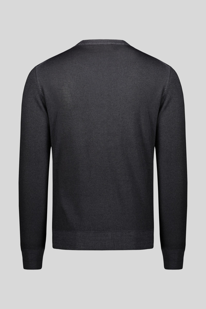 Maglia girocollo pura lana merinos