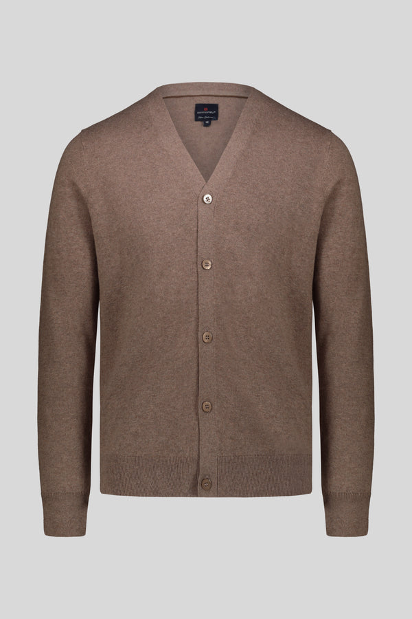 Maglia cardigan scollo a v cachemire