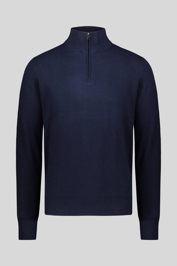 Maglia mezzazip cachemire