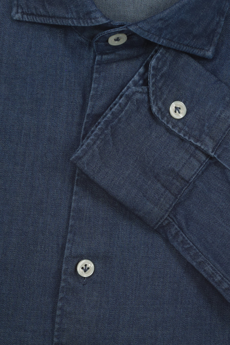 Camicia denim intenso