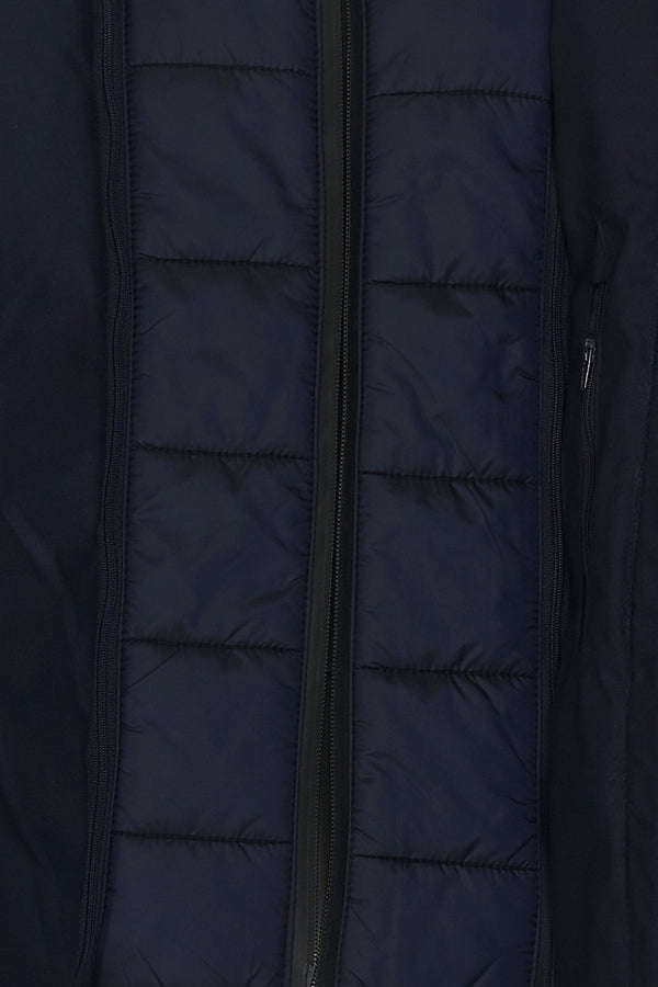 Down jacket with bib