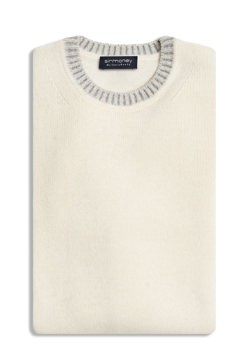 Contrast crewneck