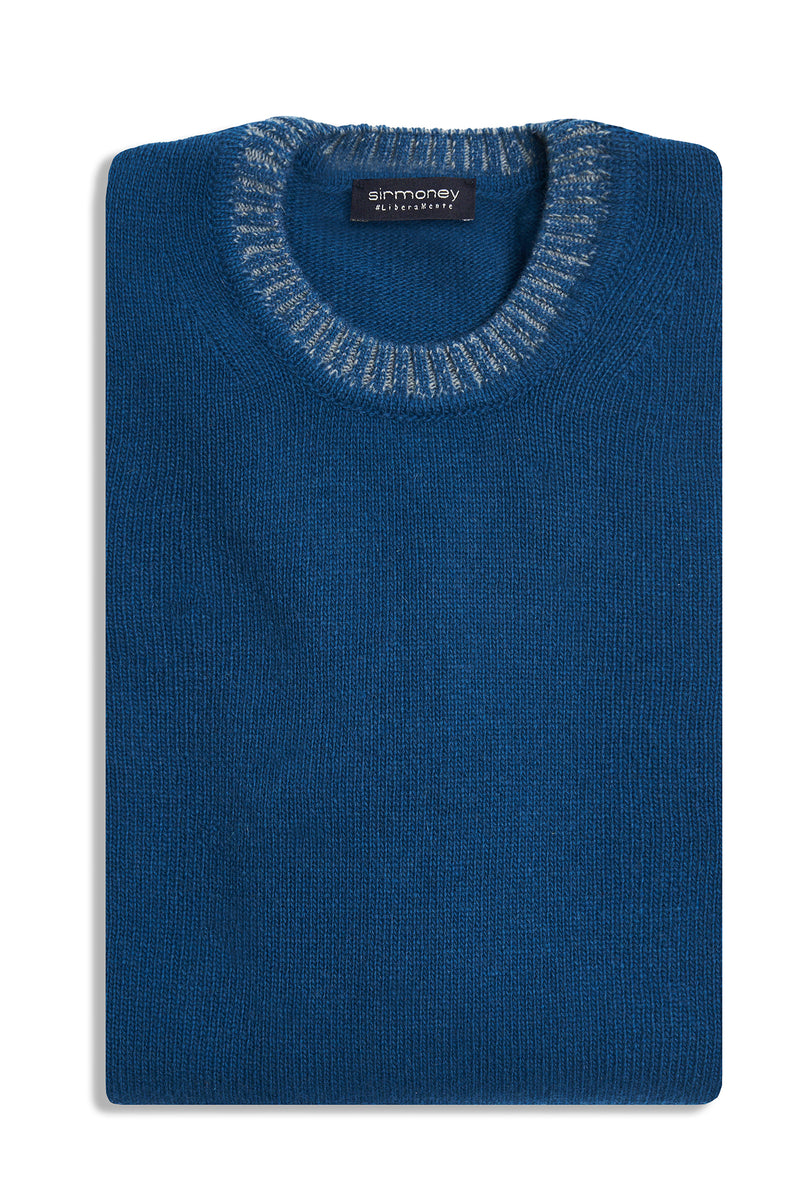 Contrast crewneck
