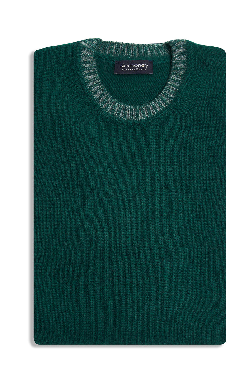 Contrast crewneck
