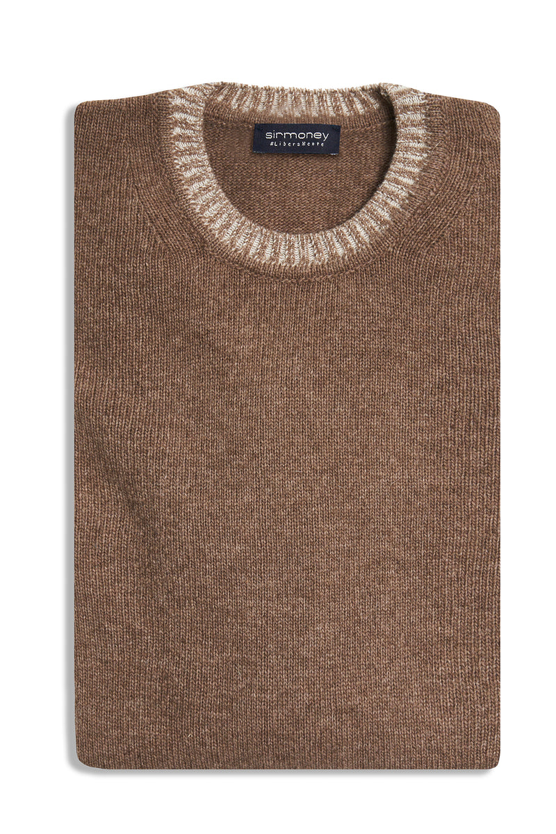 Contrast crewneck