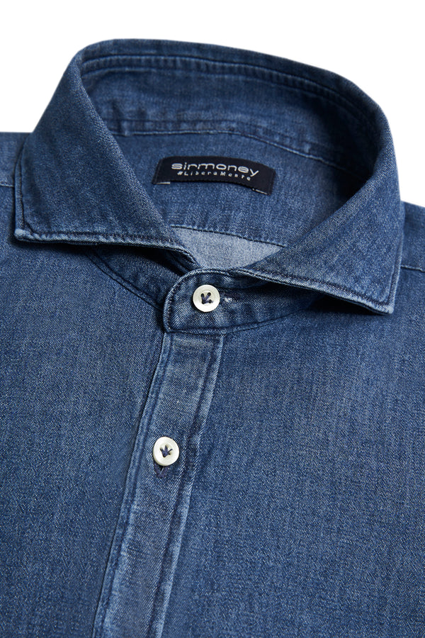 Dark denim shirt