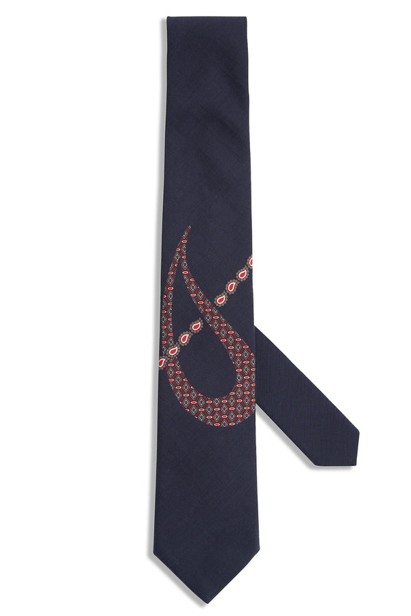 Cashmere detail tie