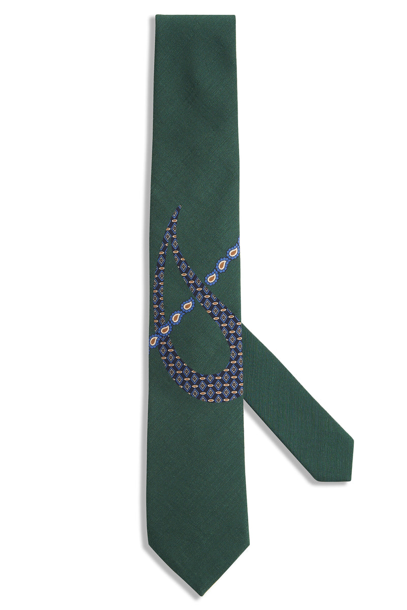 Cashmere detail tie