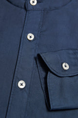 Korean collar cotton shirt