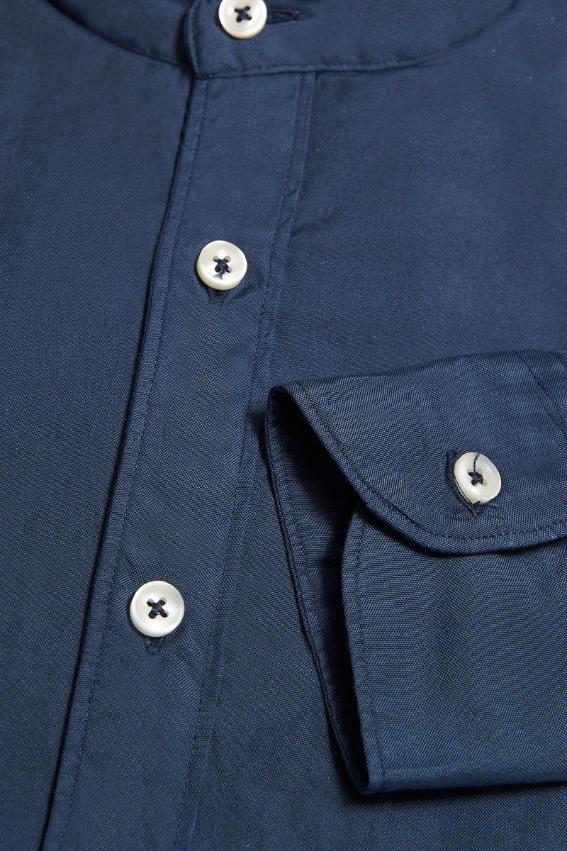 Korean collar cotton shirt