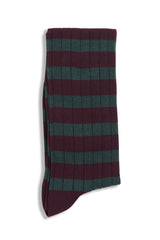 Two-tone striped sock