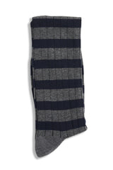 Two-tone striped sock