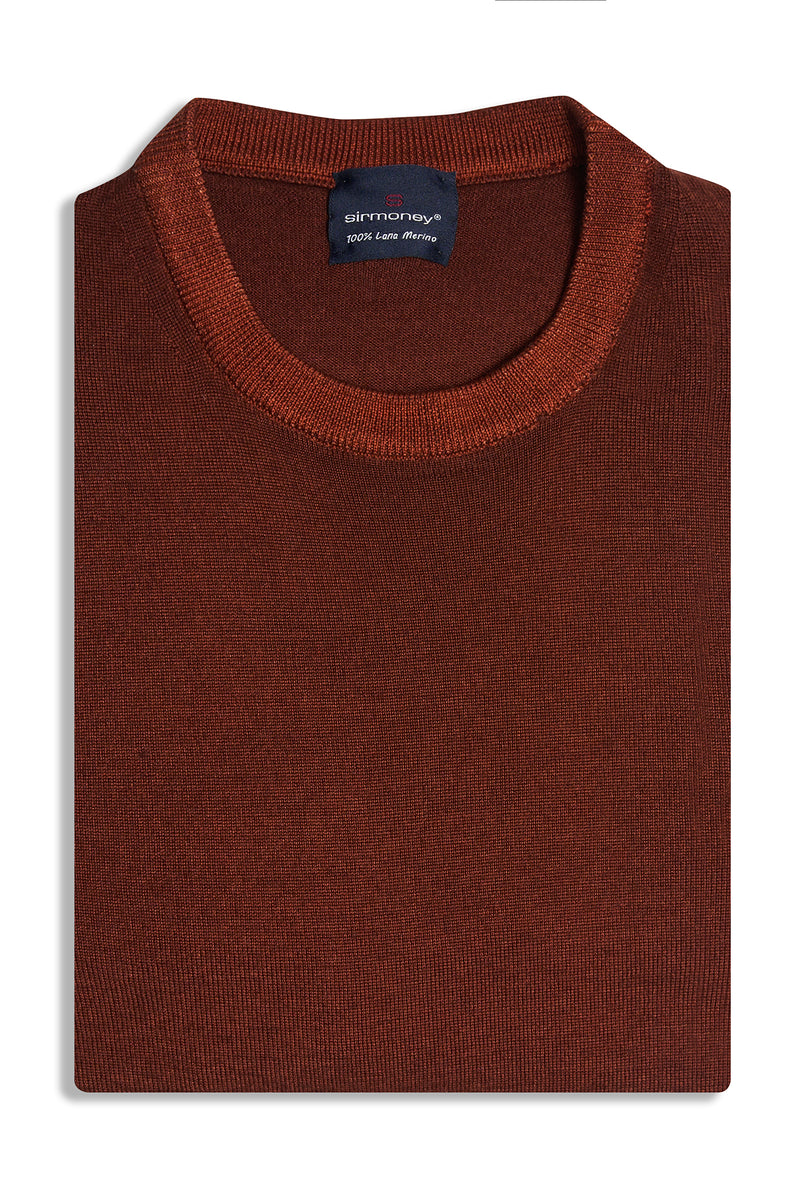 Stonewashed effect crewneck